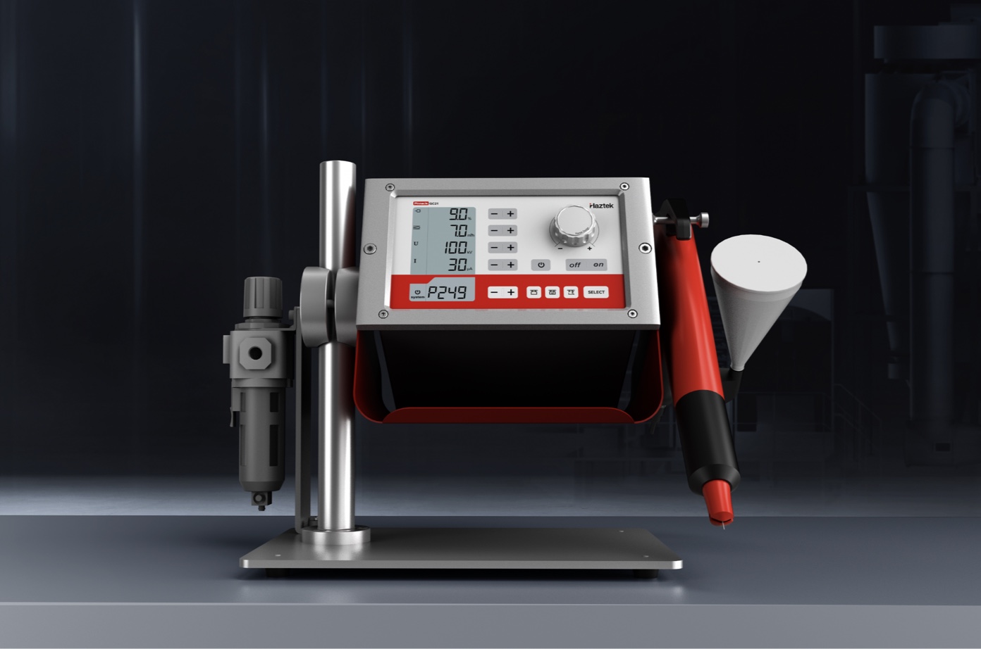 PINNACLE GC21-TD Desktop Type Lab  Powder Coating Equipment