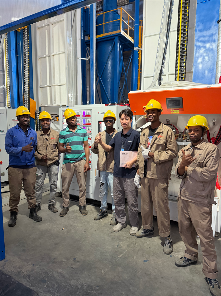 HAZTEK technical team in Mozambique